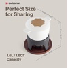 image:imageSwissmar Sierra Cast Iron Fondue Set 16 Quart  16 Liter  Perfect for Meat Cheese amp Chocolate Fondues  Ideal for Family Bonding amp Hosting Gifts  12Pieces Cherry RedMatte White