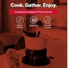 image:imageSwissmar Sierra Cast Iron Fondue Set 16 Quart  16 Liter  Perfect for Meat Cheese amp Chocolate Fondues  Ideal for Family Bonding amp Hosting Gifts  12Pieces Cherry RedMatte White