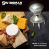 image:imageSwissmar Stainless Steel Cheese Holder  3Prongs Hold Cheese in Place  Perfect for Serving and Skewers  Cheese Button Clinchers  Silver
