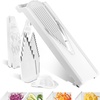 image:imageBrner V3 TrendLine Mandoline Starter Set 6 pcs  Vegetable Slicer VSlicer  Safety Guard  Inserts  Collection Tray  Multibox  Kitchen Slicer Set White5 Piece Set