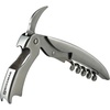 image:imageSwissmar 1Step Corkscrew  Stainless Steel Waiters Corkscrew with Serrated Foil Cutter  Easy Cork Removal Tool for Wine Bottles  Dual Bottle Openers  Works on Natural amp Synthetic Corks