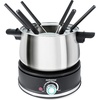image:imageSwissmar Arolla 10 Pieces Stainless Steel Electric Fondue Set  Perfect Fondue Pot Electric Set for Cheese Chocolate Oil Broth amp More  Gift Ideas for Wedding House Warming Red 21 Qt  2LBlack