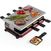 image:imageSwissmar KF77045 Classic 8 Person Raclette Party Grill with Granite Stone Grill Top Red