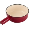 image:imageSwissmar Lugano Cast Iron Fondue Pot Replacement 2 Quart Metallic BlackCherry Red
