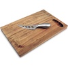 image:imageSwissmar Mini Acacia Cheese Board Set  Compact 2Piece Serving Board with BuiltIn Magnetic Knife Storage  Durable amp WaterResistant  Perfect for Kitchen Collection  11 x 725Small Board and Knife