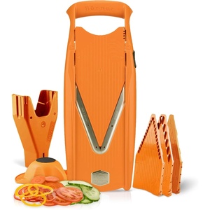 image:imageBorner V Power Vegetable Mandoline Slicer Handheld Food Slicer 10In1 KitOrange