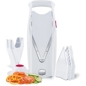 image:imageBorner V Power Vegetable Mandoline Slicer Handheld Food Slicer 10In1 KitWhite
