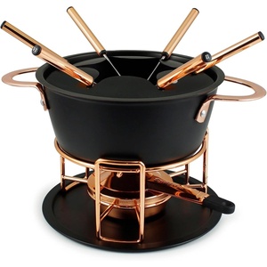 image:imageSwissmar Arosa 11Piece Stainless Steel 3in1 Fondue Set  Ideal for Melting Cheese Chocolate Butter amp More  Perfect for Kitchen Collection amp Wedding Gift Giving  16 Quarts  15 LiterRealp 11Piece Cast Aluminum