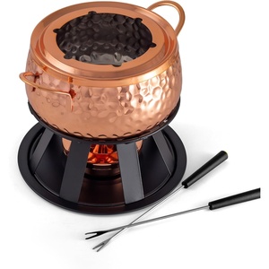 image:imageSwissmar Arosa 11Piece Stainless Steel 3in1 Fondue Set  Ideal for Melting Cheese Chocolate Butter amp More  Perfect for Kitchen Collection amp Wedding Gift Giving  16 Quarts  15 LiterBiel 11Piece Copper
