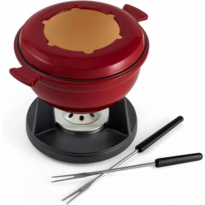 image:imageSwissmar Lucerne Cast Iron Fondue Set 10Piece 2 Liter Red KitchenRed