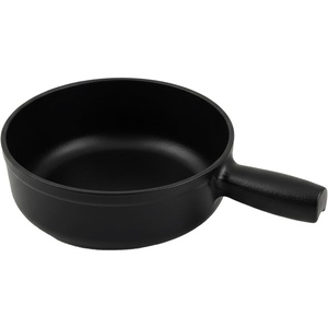 image:imageSwissmar Lugano Cast Iron Fondue Pot Replacement 2 Quart Metallic BlackMatte Black