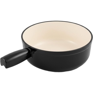 image:imageSwissmar Lugano Cast Iron Fondue Pot Replacement 2 Quart Metallic BlackMetallic Black