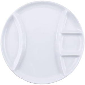 image:imageSwissmar Raclette amp Fondue Porcelain Plates Set of 4 Compartmentalized