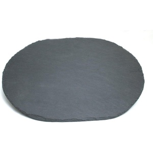 image:imageSwissmar Rectangular Slate Cheese Serving Board  Natural Handcrafted Slate Platter with Felt Pads NonPorous Surface Ideal for Charcuterie Appetizers and Desserts 16 x 10Oval Slate Board