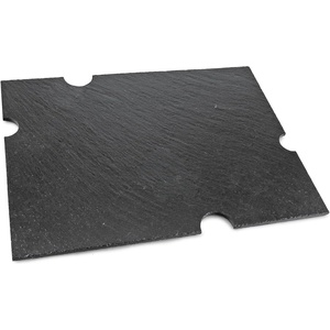 image:imageSwissmar Rectangular Slate Cheese Serving Board  Natural Handcrafted Slate Platter with Felt Pads NonPorous Surface Ideal for Charcuterie Appetizers and Desserts 16 x 101 Count