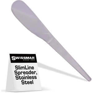 image:imageSwissmar SlimLine Cheese amp Charcuterie Spreader Stainless Steel  Ideal Kitchen Tool for Soft Cheeses Butter Cream Cheese on Bread Crackers amp More 65 InchesSlimLine Spreader