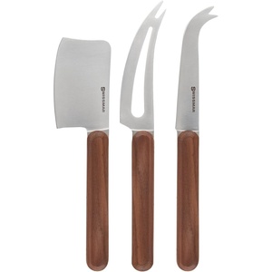 image:imageSwissmar Timber 3Piece Cheese Knife Set for Charcuterie Board  Elegant Utensils for Slicing Soft amp Hard Cheeses  Stainless Steel Blades with Walnut Handles  Perfect for Kitchen CollectionWalnut